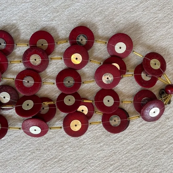 SYLCA Unique Multi-Strand Statement Necklace - Picture 8 of 10